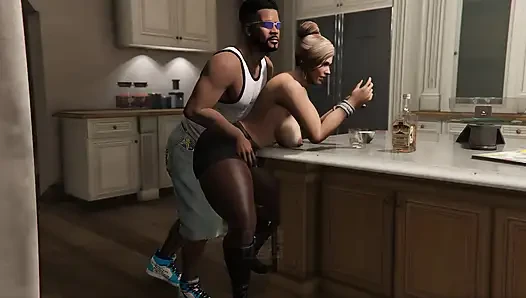 GTA 5 Franklin and Amanda Full 35 min Movie - Michael's House Affair (Compilation)