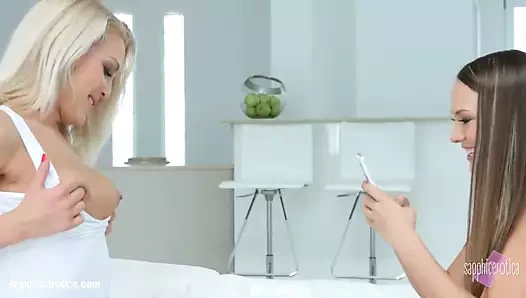 Cecilia scott ve mavi melek - sapphix tarafından lezbiyen sahne