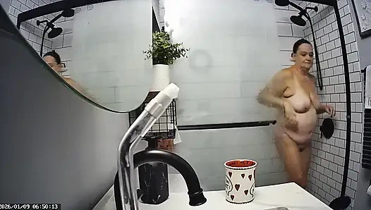 Mrs. Joanne Tanner a Real Public Schoolteacher with Big Tits and a Tight Shaved Pussy Exposing Herself in the Shower 01-09-2026