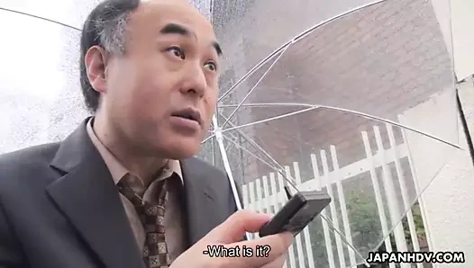 Yaşlı adam kahrolası Asya babes olarak the zaman durur