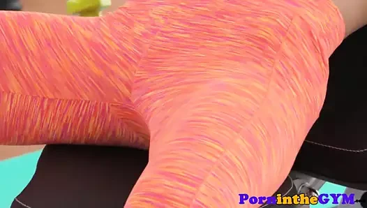 Muhteşem spor salonu bebek doggystyled sonra egzersiz