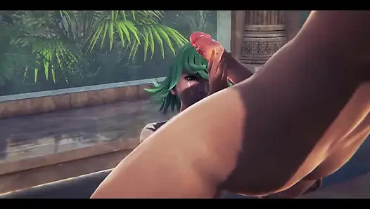 Tek yumruklu adam - tatsumaki elle muamele ve sikiş - Japon Asyalı manga anime film oyunu porno