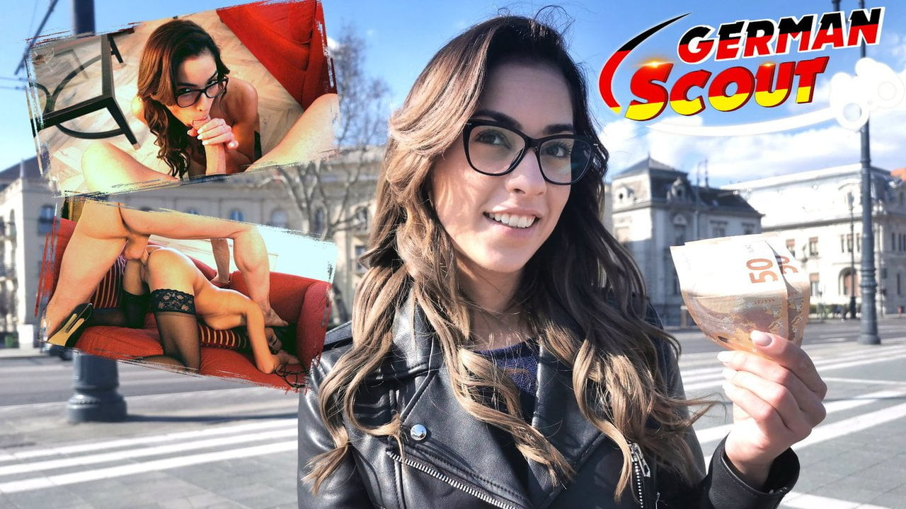 Alman izci - gözlüklü minik genç aldı ve kabaca becerdin