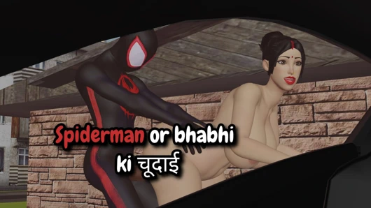 Örümcek adam Hintli yengeyi sikiyor