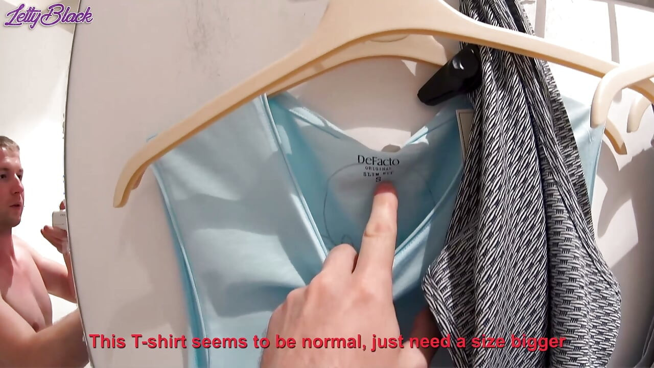 Fitting Room Sex with Clothing Store Consultant Ends Cum Swallow