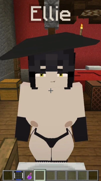 Jenny mod Minecraft lady dimitrescu ve azgın ve uslu oğlunun onu tatmin etmesi için istiyor | Klip 3