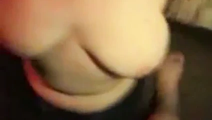 Chubby GF takes big blast, cum up her nose