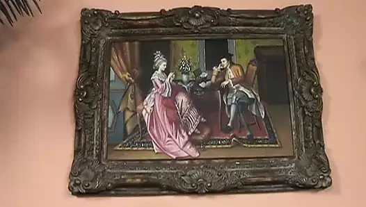 İri güzel Alman sürtük azgın bir adam tarafından sert sikiliyor