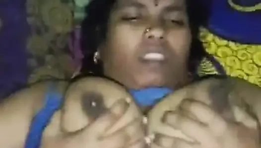 Indian husband and wife face videos