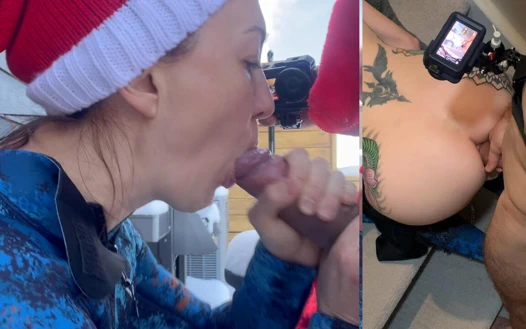 Noel Baba'dan yaramaz sürpriz sikiliyor anal dölleniyor, sakso 8 inçlik yarak