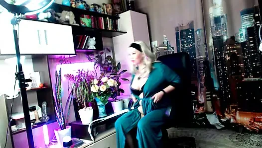 Aimee ateşli orta yaşlı seksi kadın (ala aimeeparadise) - ateşli olgun dans ediyor .!. ))