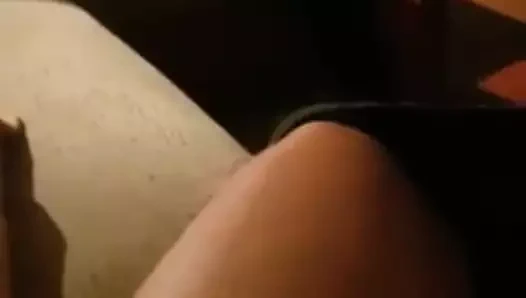 Cuck jerks off while fucks gets fingered