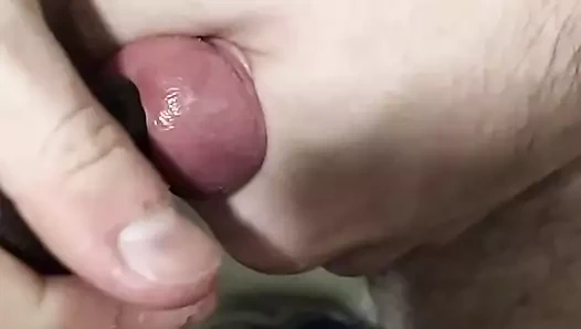 Urethral Sounding my cock with 16mm thicckest mini dildo
