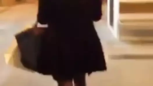 Asyalı kadın çorap