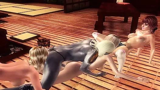 Nulle'in maceraları - bölüm 34 - hamamda dörtlü seks