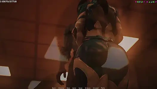 Shamandev'in arzu gölgeleri - mavi bir büyük zenci yarağının sikilmesine izin veriyor, ateşli şakacı, 63