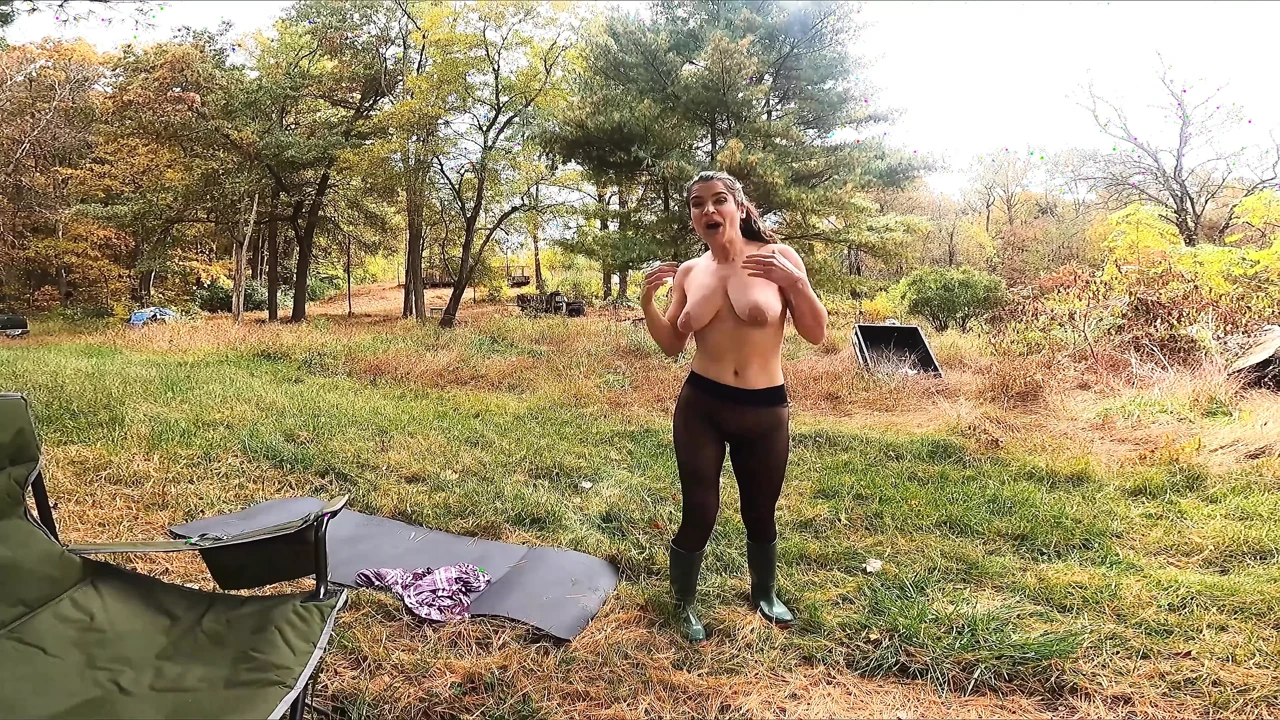 Stepmom's Camping Trip - Pantyhose for Pants