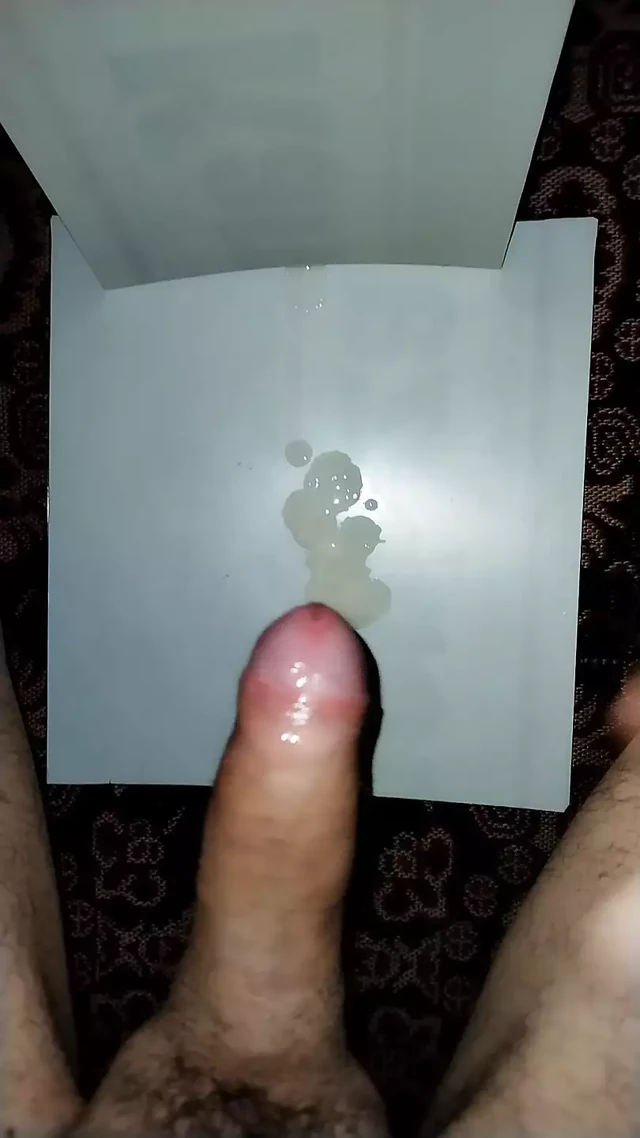 Horny boy jerking and cumming