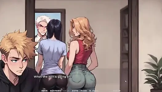 Yeni Kız Arkadaşım Tabu Hentai Oyunu Bölüm 48 Üvey babamın mutfakta üvey annem ve kız arkadaşımla birlikte olmasına şaşırtım!