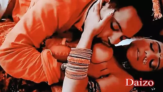 Hint milf'in sulu amını yalamak ve onu sert sikişmek