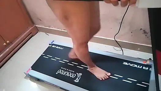 Indian nurse doing morning exercise