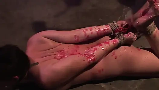 Lezbiyen sahibe bağlı seksi kölesini aşağılıyor