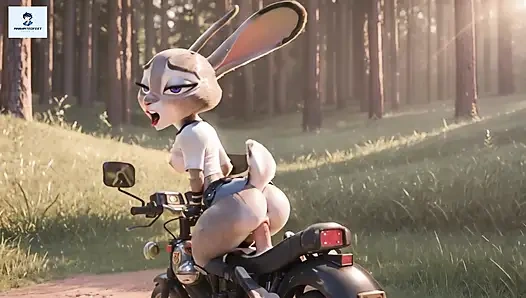 Judy Hopps ters kovboy kız animat ayak fetişi hentai furry