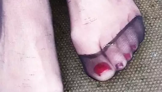 Spor ayakkabılar ve taytlar