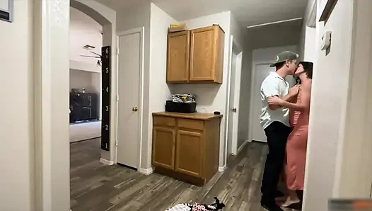 Horny Couple Sneaks Away During Family Thanksgiving