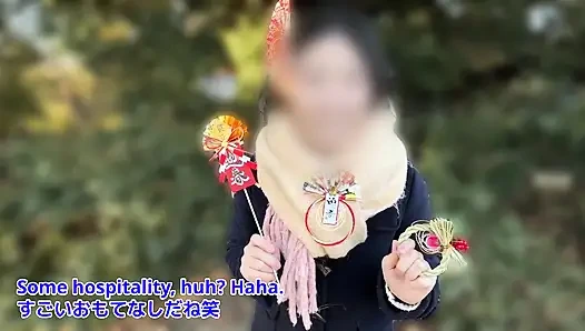 [İyi bir kız arkadaşının evinde prenses] Futonda parlak ve eğlenceli bir kız arkadaşla seks.