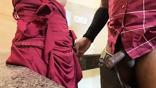 She's in party but I fucked her in Public Bathroom