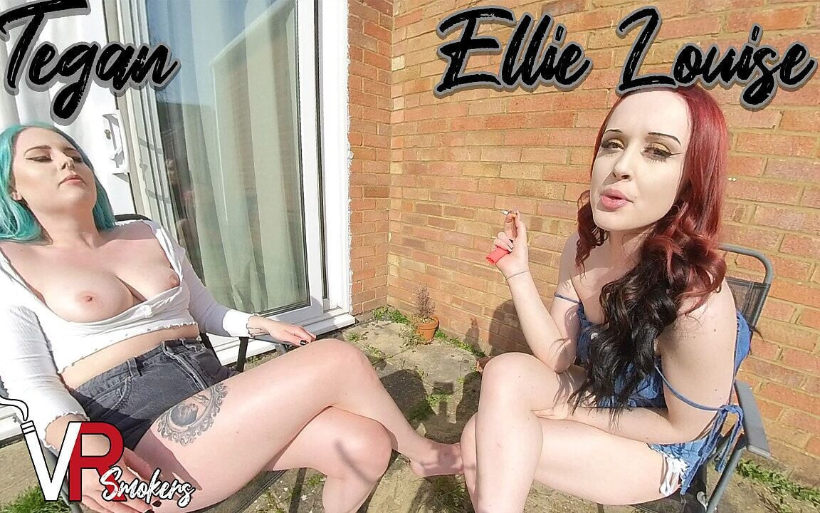 Ellie Louise ve Tegan - sigara içen olmayan arkadaş