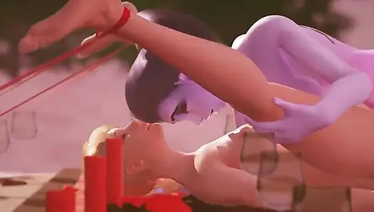 Widowmaker hediyesini deniyor