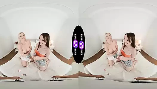 Tmwvrnet - kate quinn ve zazie skymm - seks partisi bir kart oyunu turunu bitiriyor
