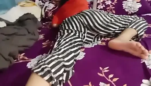 Bhabhi Wasroom Stepbrother-in-law Was Secretly Watching, Came and Started Fucking with Bhabhi