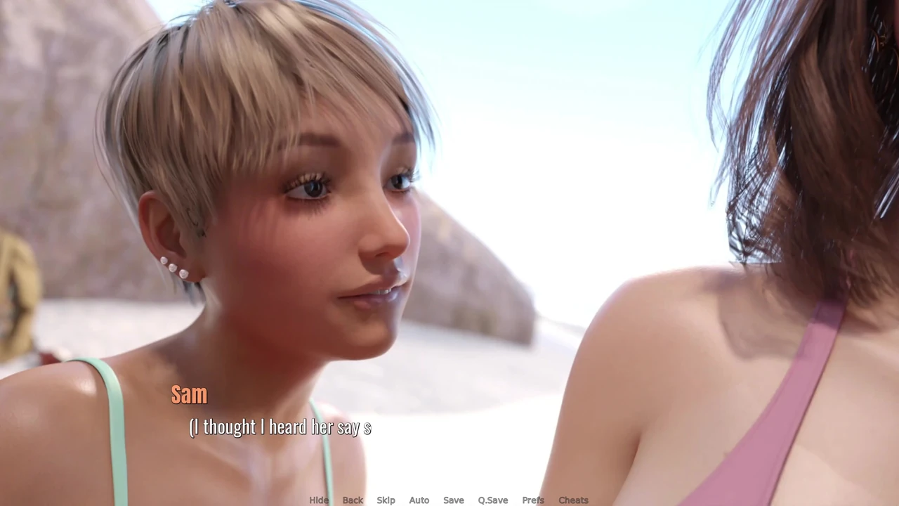 Awam MILF Amelie – Part 12 – Lucky Sam Enjoy a Steamy Beach Threesome-while Amelie Reads a Book
