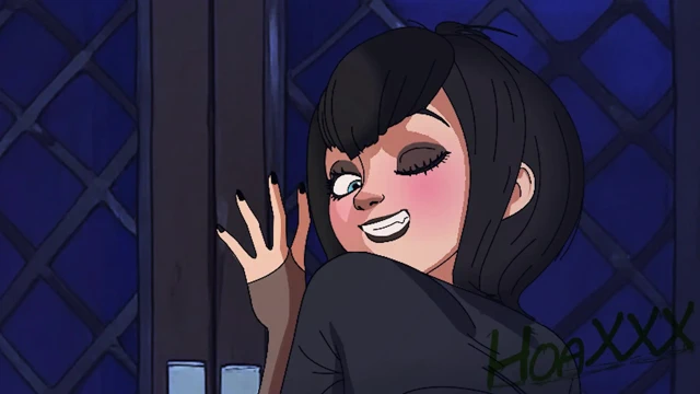 Mavis yatak odası penceresi seks oteli transilvanya animasyonu