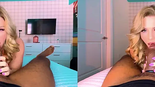 Vr 3d - büyük memeli orta yaşlı seksi kadın büyük zenci yarağını emiyor ve sikiyor