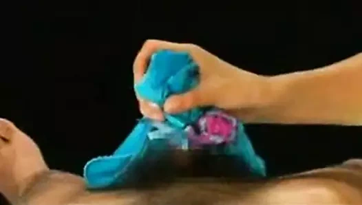 Japon mavi naylon külot işi