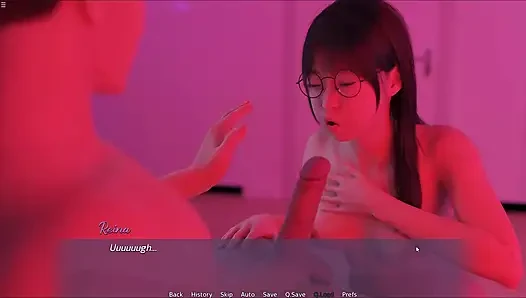 Japon minyon üvey kız kardeş üvey erkek kardeşi büyük yarakla sert seks yapıyor