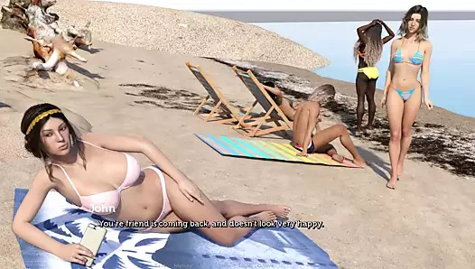 Maceracı çift: çıplak kumsalda seksi kızlar - s2e34