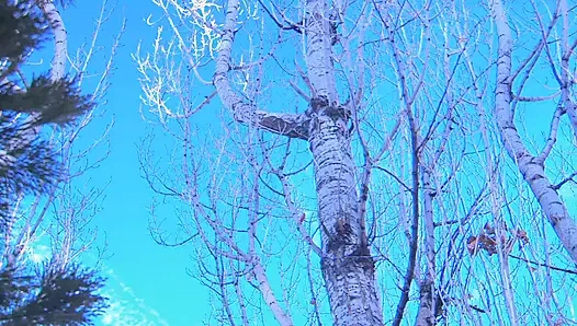 Büyük memeli muhteşem hatun açık havada sikiliyor