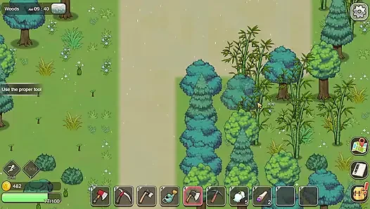Village Rhapsody - inek bir kızın edepsiz büyük göğüslerini sağıyor