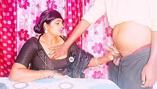 Hintli seks doktoru hasta büyük yaraklı Telugu edepsizce konuşuyor