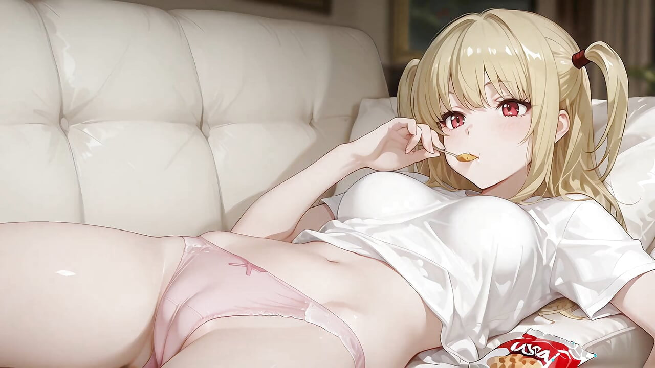 Misa Amane Hentai Cosplay. Tembel evli kadın Misa Amane akşam yemeği için kendini servis ediyor