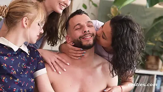 Ersties - Toyboy Special - 3 Hotties Play Around with 1 Very Lucky Stud (Ep 1 of 2)