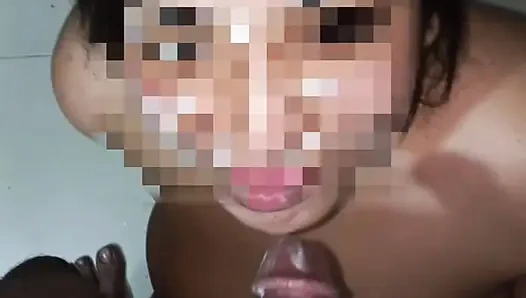 Chubby Bangla Bhabhi 28yo Fair Skin 36 Boobs Sloppy Deepthroat Blowjob + Heavy Facial Cum Load & Naughty Flying Kiss Goodbye