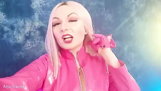 Pvc fetiş + edepsiz konuşma = tadını çıkarın!