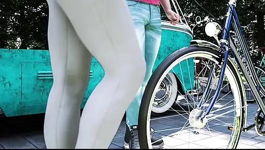 Sunville 87'nin orta yaşlı seksi kadın Sophie'ye fotoğraf çekiminde yardım ettim