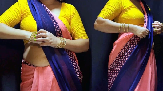 Hintli köy - gelin gırtlağına kadar sakso çekiyor ve sert seks yapıyor